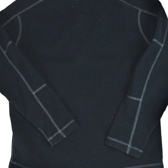 MARMOT || Kid's Fleece Quarter Zip Black Jacket Pullover Mock Neck Outdoors M - Picture 3 of 8